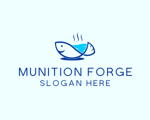 Marine Fish Trout logo design