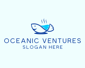 Marine Fish Trout logo design