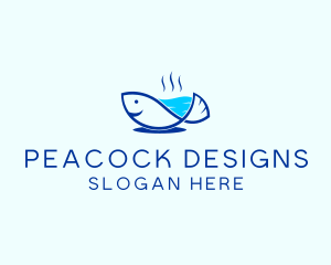 Marine Fish Trout logo design