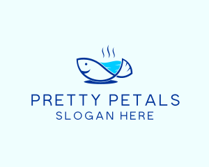 Marine Fish Trout logo design