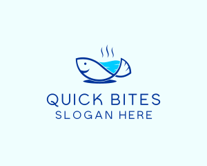 Marine Fish Trout logo design