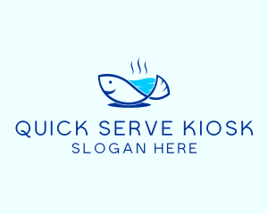 Marine Fish Trout logo design