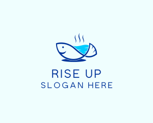 Marine Fish Trout logo design