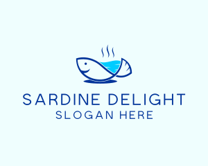Sardine - Marine Fish Trout logo design