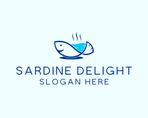 Marine Fish Trout logo design