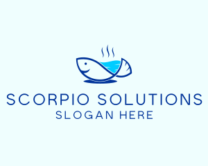 Marine Fish Trout logo design