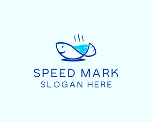 Marine Fish Trout logo design