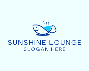 Marine Fish Trout logo design