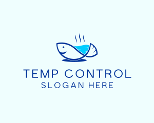 Marine Fish Trout logo design