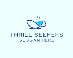 Marine Fish Trout logo design