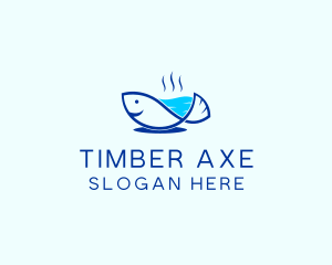 Marine Fish Trout logo design