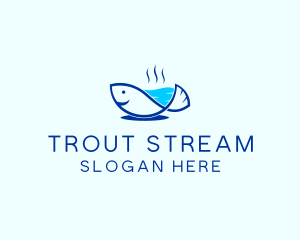 Trout - Marine Fish Trout logo design