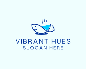 Marine Fish Trout logo design