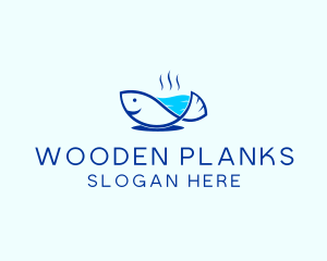 Marine Fish Trout logo design