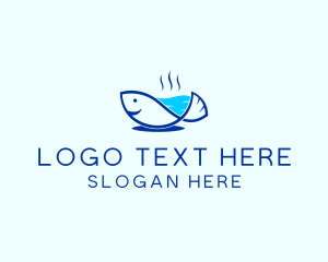 Marine Fish Trout Logo