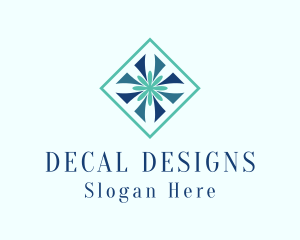 Flower Textile Interior Design  logo design