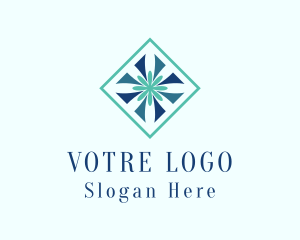 Floor - Flower Textile Interior Design logo design