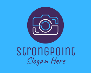 Photographer - Camera Simple Monoline logo design