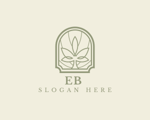Environment - Geometric Marijuana Leaf logo design