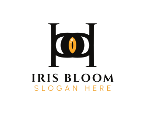 Iris - Vision Letter H logo design