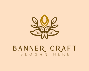 Candle Floral Decor logo design