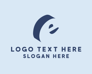 Writer - Isometric Generic Letter E logo design