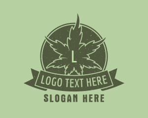 Nature - Organic Marijuana Weed logo design