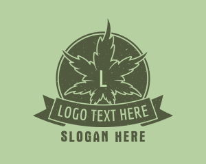 Organic Marijuana Weed Logo