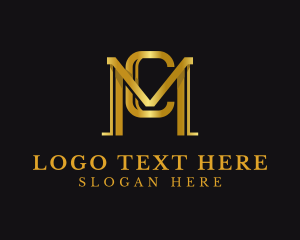 Golden - Gold Luxury Company logo design