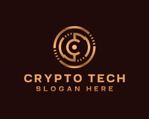 Blockchain - Crypto Digital Tech logo design