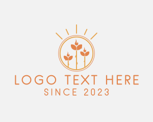 Badge - Sunshine Flower Candle logo design