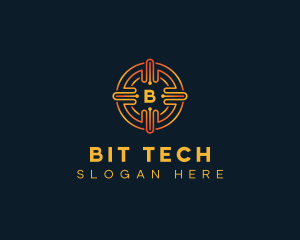 Tech Circuit Fintech logo design