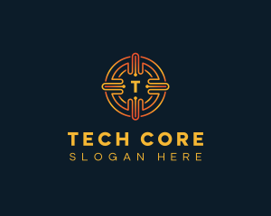 Tech Circuit Fintech logo design