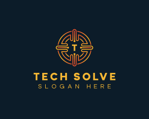 Tech Circuit Fintech logo design