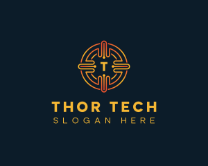 Tech Circuit Fintech logo design