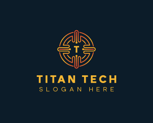 Tech Circuit Fintech logo design