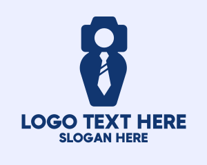 Suit And Tie - Photo Business Tie logo design