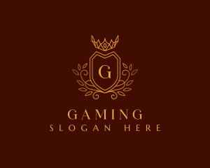 Elegant Shield Crown Logo