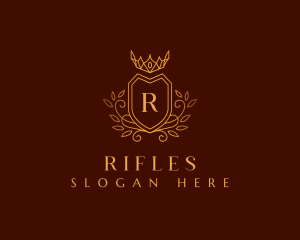 Ornamental - Elegant Shield Crown logo design