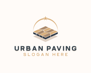 Pavement - Flooring Pavement Tilling logo design
