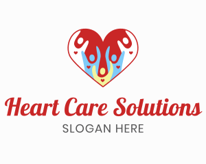 Charity Heart People logo design