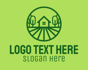 Lodge - Green House Property logo design