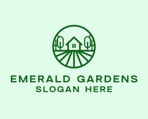 House Garden Property  logo design