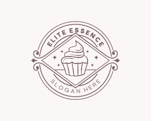 Cupcake Dessert Cafe Logo