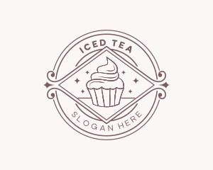 Sweet Cupcake Dessert logo design