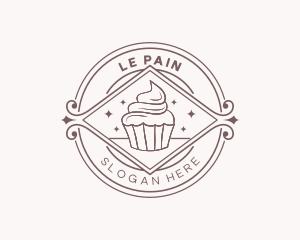 Boulangerie - Cupcake Dessert Cafe logo design