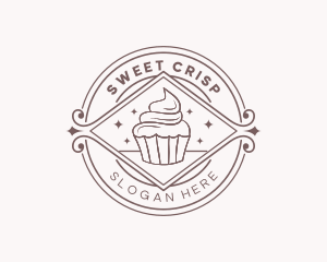 Sweet Cupcake Dessert logo design