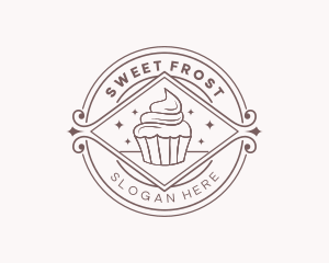 Sweet Cupcake Dessert logo design