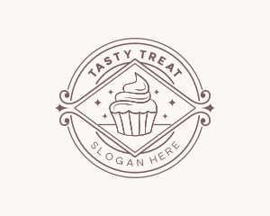 Yummy - Cupcake Dessert Cafe logo design