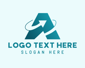 Logistics - Logistics Arrow Letter A logo design